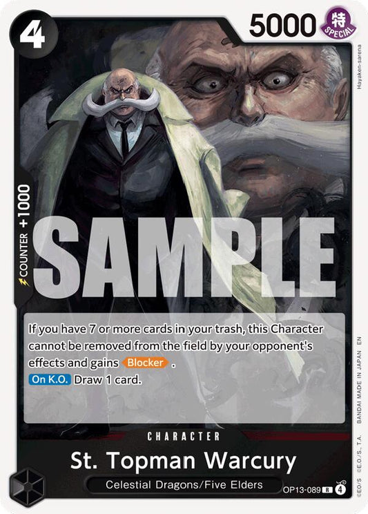 One Piece Card Game: St. Topman Warcury card image