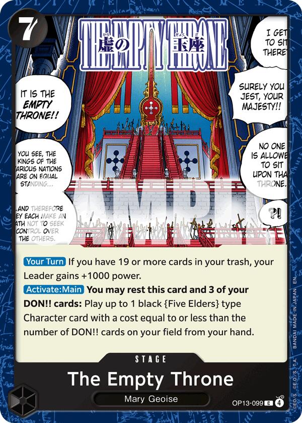 One Piece Card Game: The Empty Throne card image