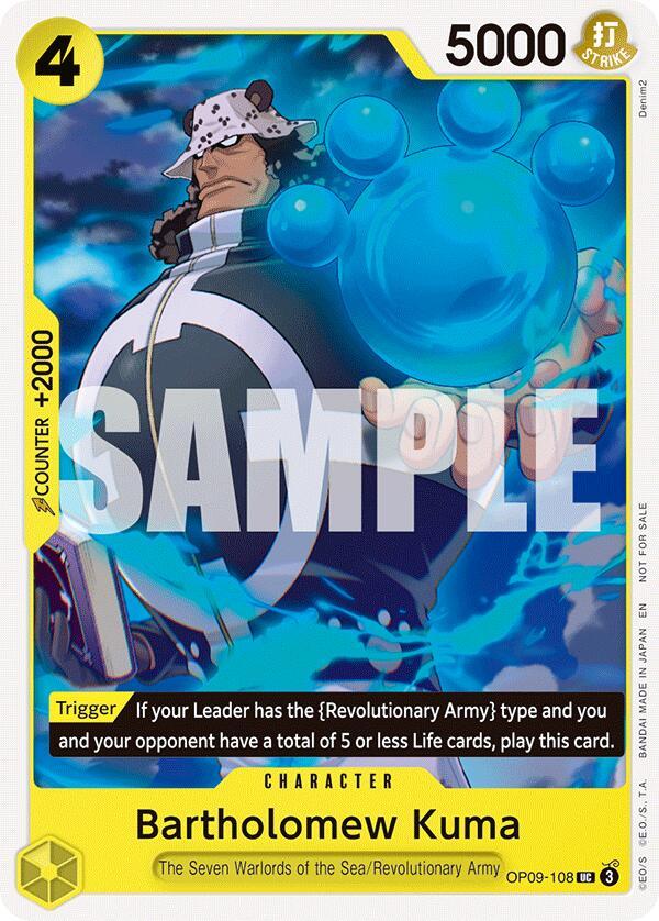 One Piece Card Game: Bartholomew Kuma (Tournament Pack 2025 Vol. 4) card image