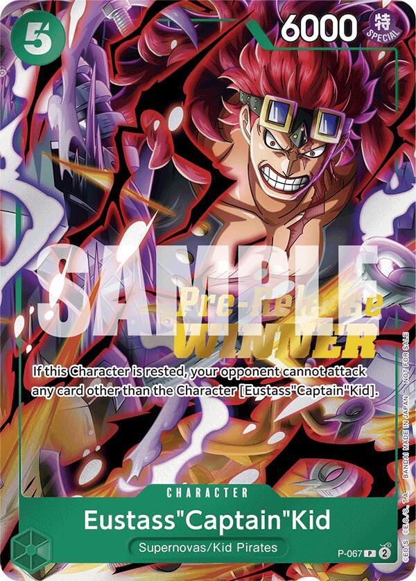 One Piece Card Game: Eustass"Captain"Kid (OP-07 Pre-Release Tournament) [Winner] card image