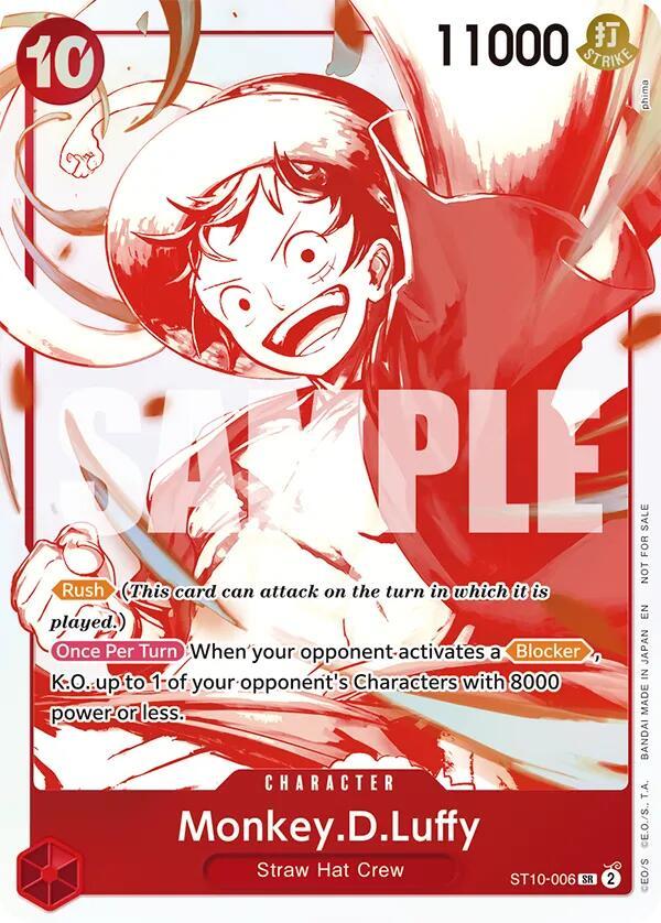 One Piece Card Game: Monkey.D.Luffy - ST10-006 (3rd Anniversary Treasure Campaign Pack) card image