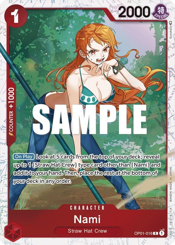 One Piece Card Game: Nami - OP01-016 (Ultra Deck: The Three Captains) card image