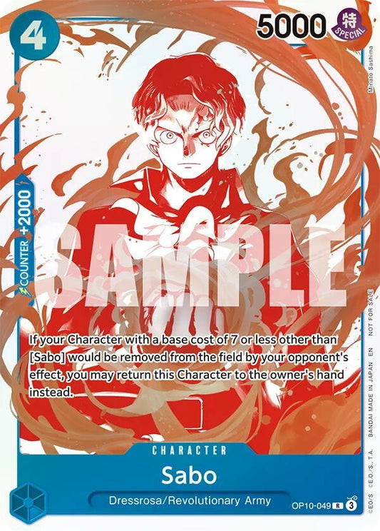 One Piece Card Game: Sabo - OP10-049 (3rd Anniversary Treasure Campaign Pack) card image