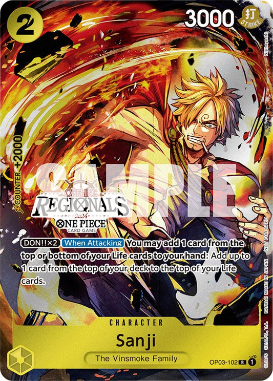 One Piece Card Game: Sanji (Offline Regional 2024) [Participant] card image