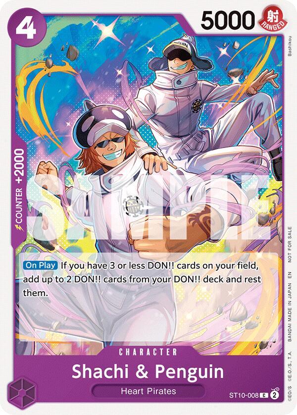 One Piece Card Game: Shachi & Penguin (Tournament Pack 2025 Vol. 4) card image