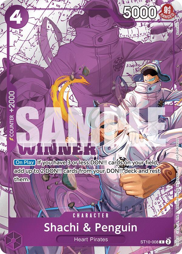 One Piece Card Game: Shachi & Penguin (Winner Pack 2025 Vol. 4) card image