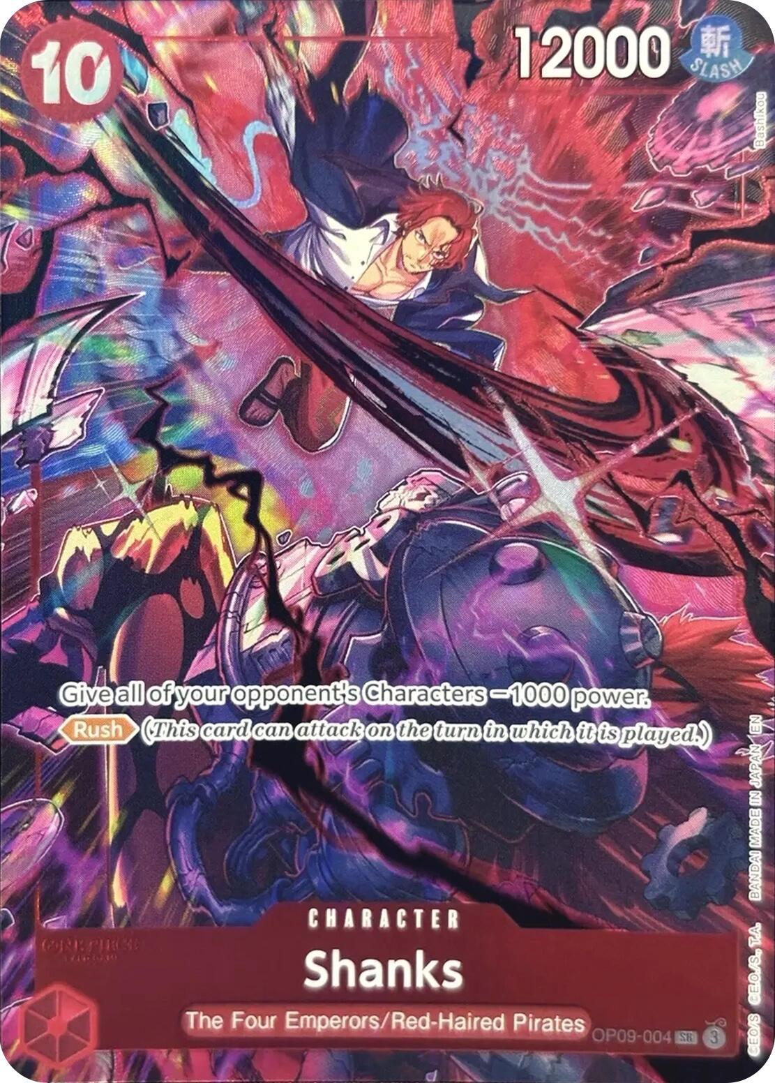 One Piece Card Game: Shanks (004) (English Version 2nd Anniversary Set) card image