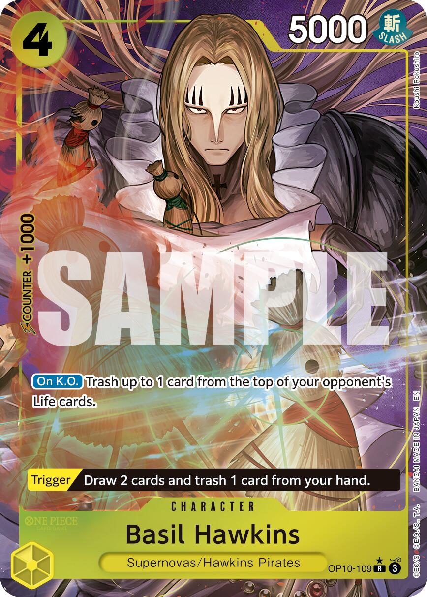 One Piece Card Game: Basil Hawkins - OP10-109 (Alternate Art) card image