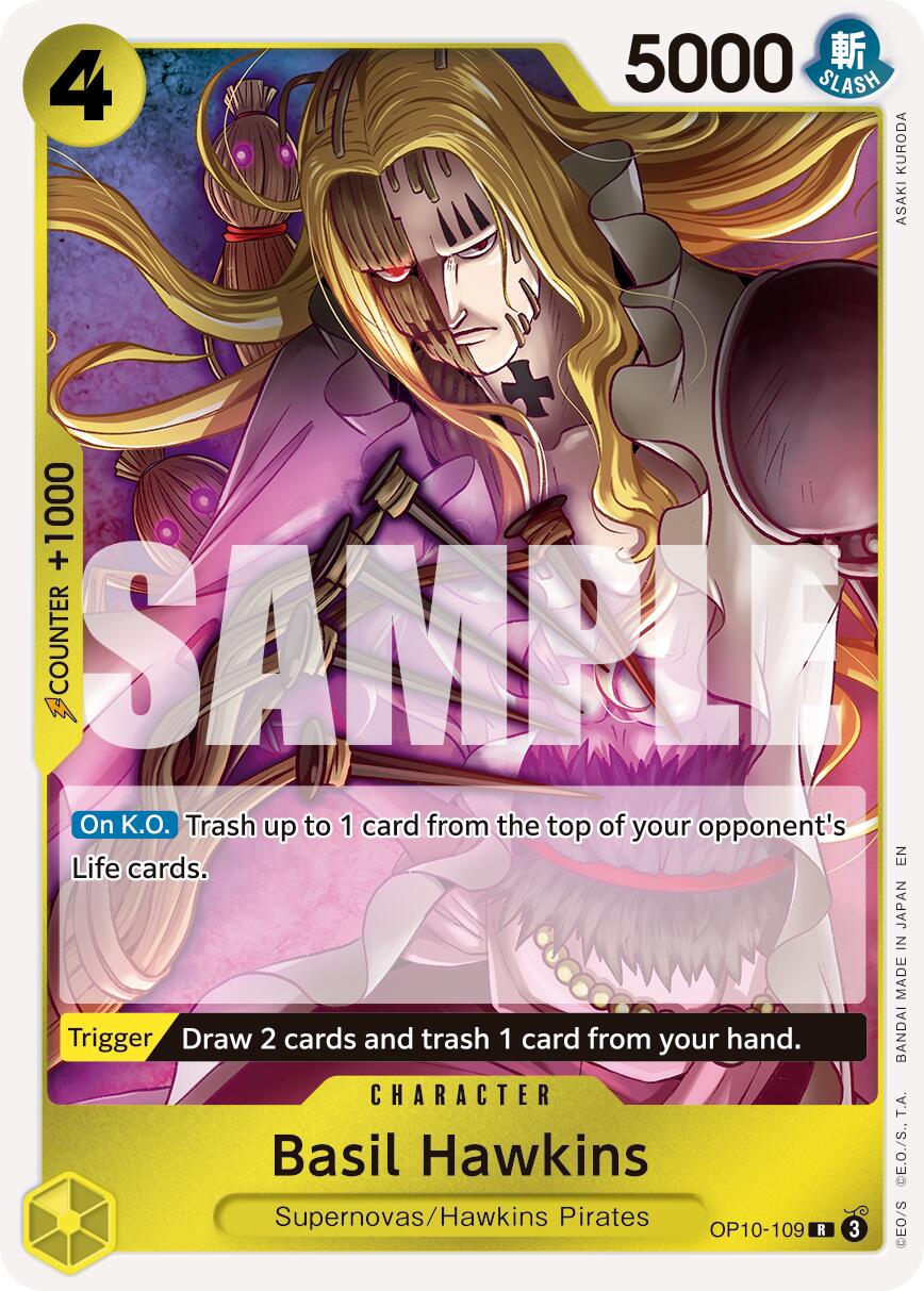 One Piece Card Game: Basil Hawkins - OP10-109 (Reprint) card image