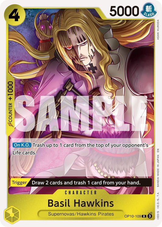 One Piece Card Game: Basil Hawkins - OP10-109 (Reprint) card image