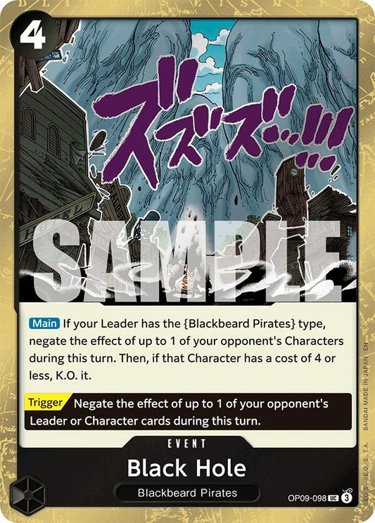 One Piece Card Game: Black Hole (Pirate Foil) card image