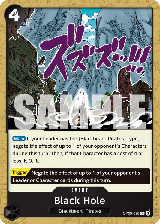 One Piece Card Game: Black Hole (Reprint) card image