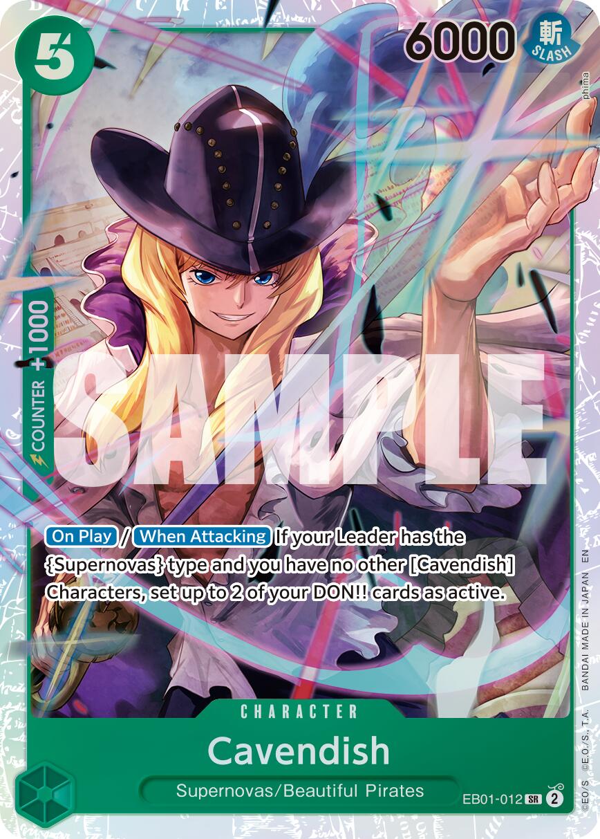 One Piece Card Game: Cavendish - EB01-012 (Reprint) card image