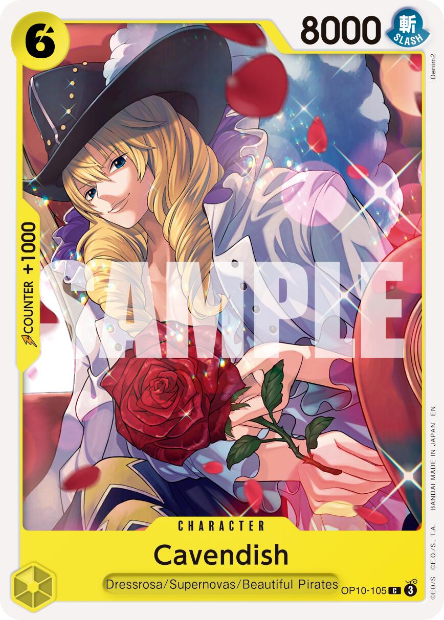 One Piece Card Game: Cavendish - OP10-105 (Reprint) card image