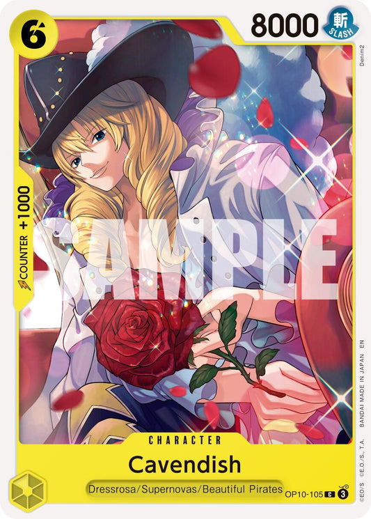One Piece Card Game: Cavendish - OP10-105 (Reprint) card image