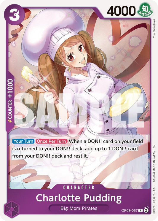 One Piece Card Game: Charlotte Pudding - OP08-067 (Reprint) card image