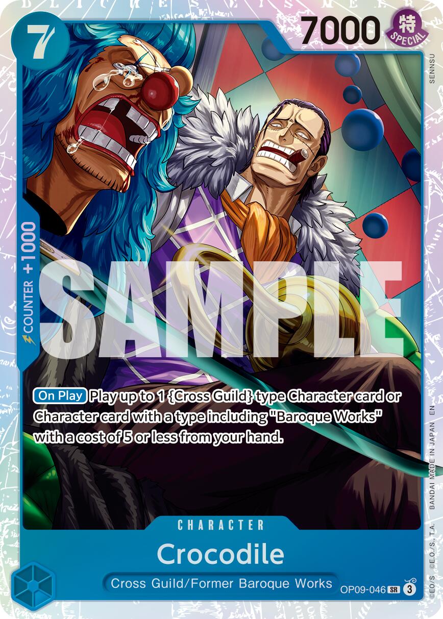 One Piece Card Game: Crocodile - OP09-046 (Reprint) card image