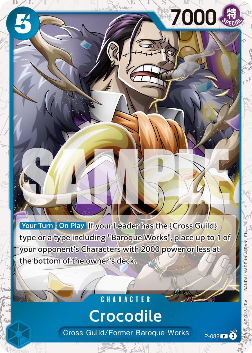 One Piece Card Game: Crocodile - P-082 (Pirate Foil) card image