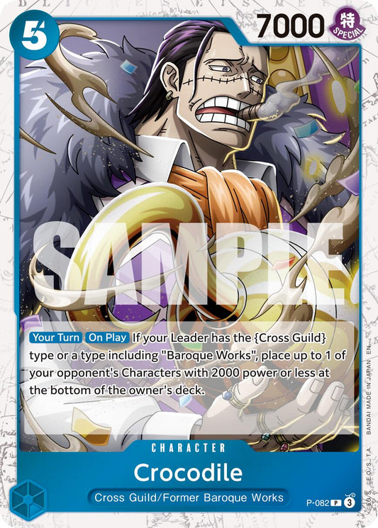 One Piece Card Game: Crocodile - P-082 (Pirate Foil) card image