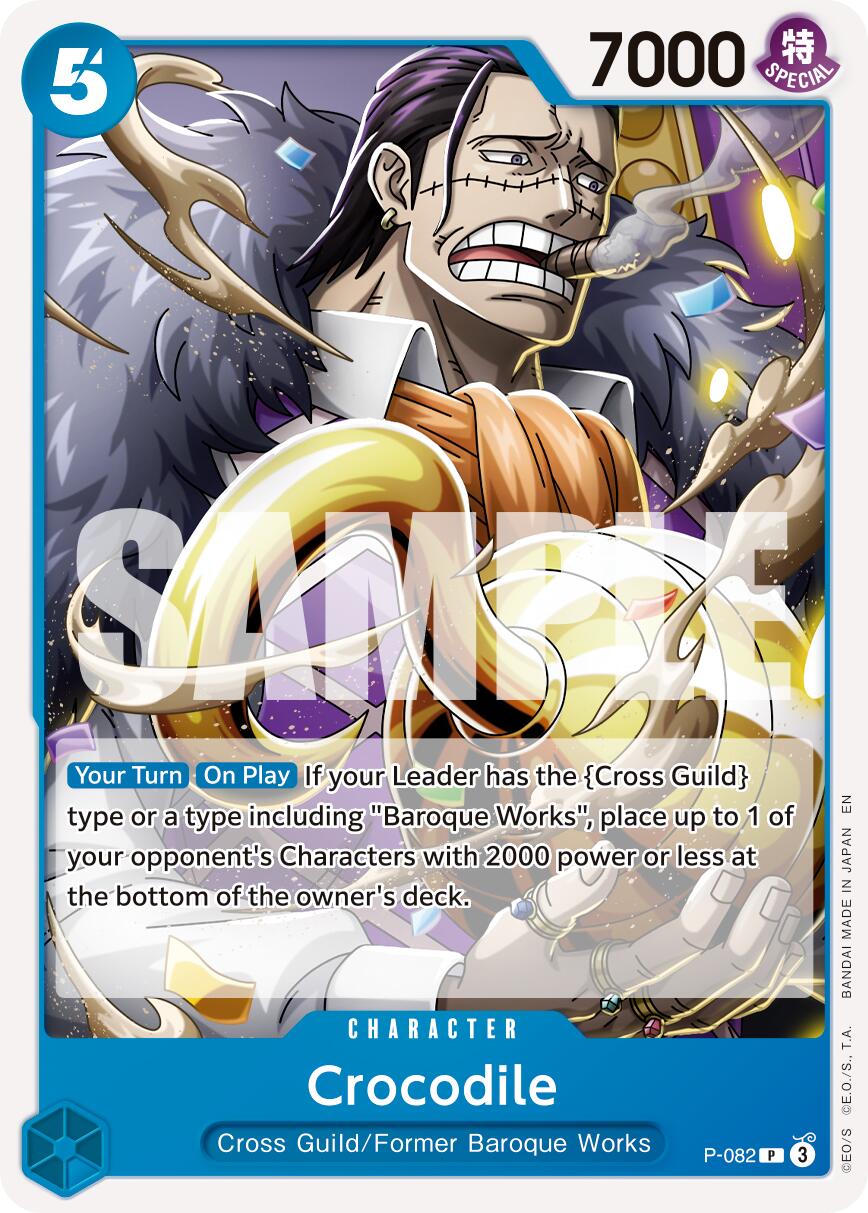 One Piece Card Game: Crocodile - P-082 (Reprint) card image