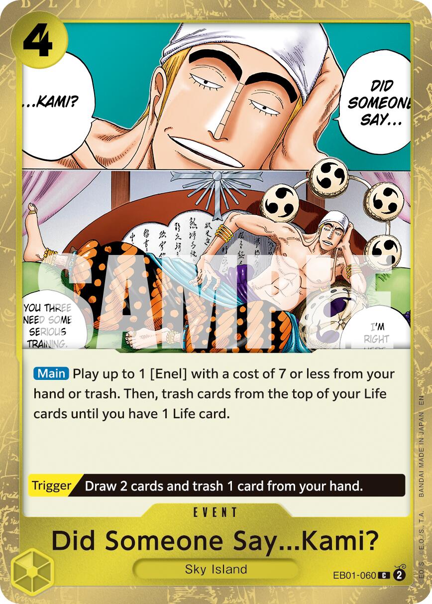 One Piece Card Game: Did Someone Say...Kami? (Pirate Foil) card image