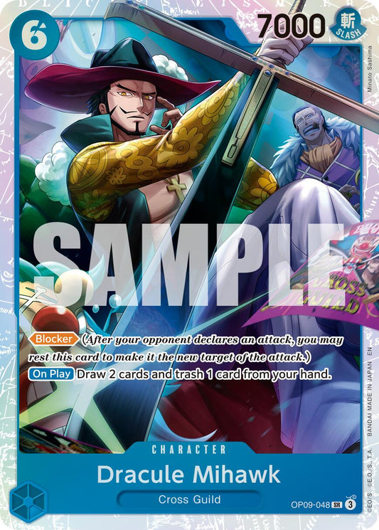 One Piece Card Game: Dracule Mihawk - OP09-048 (Reprint) card image