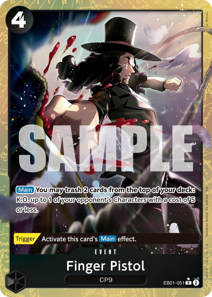 One Piece Card Game: Finger Pistol (Alternate Art) card image
