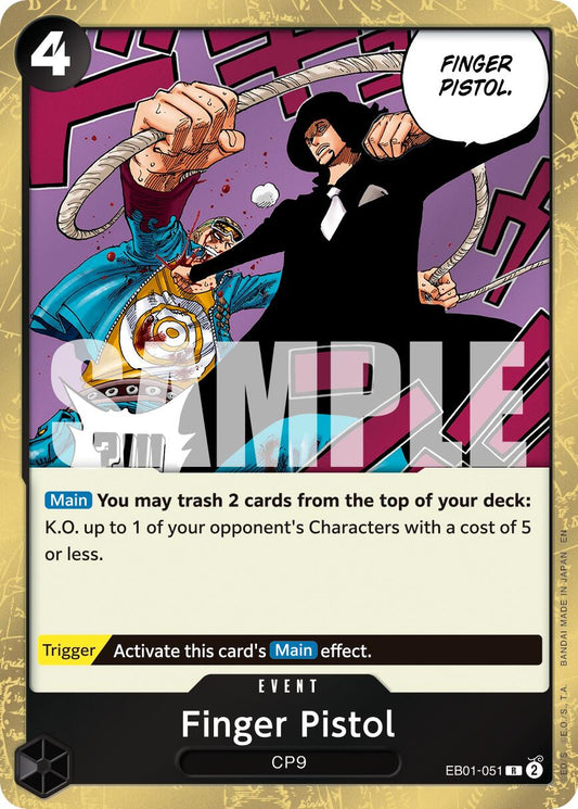 One Piece Card Game: Finger Pistol (Reprint) card image