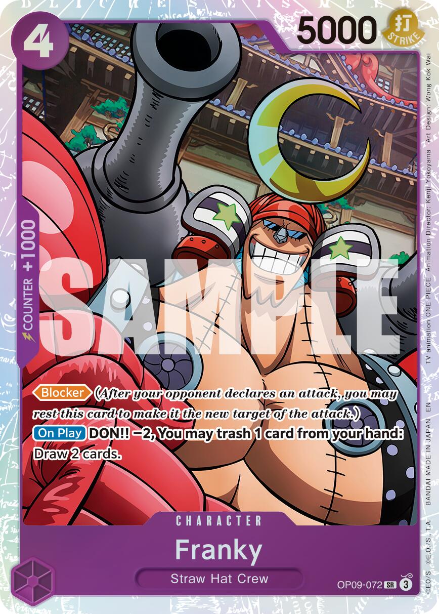 One Piece Card Game: Franky - OP09-072 (Reprint) card image