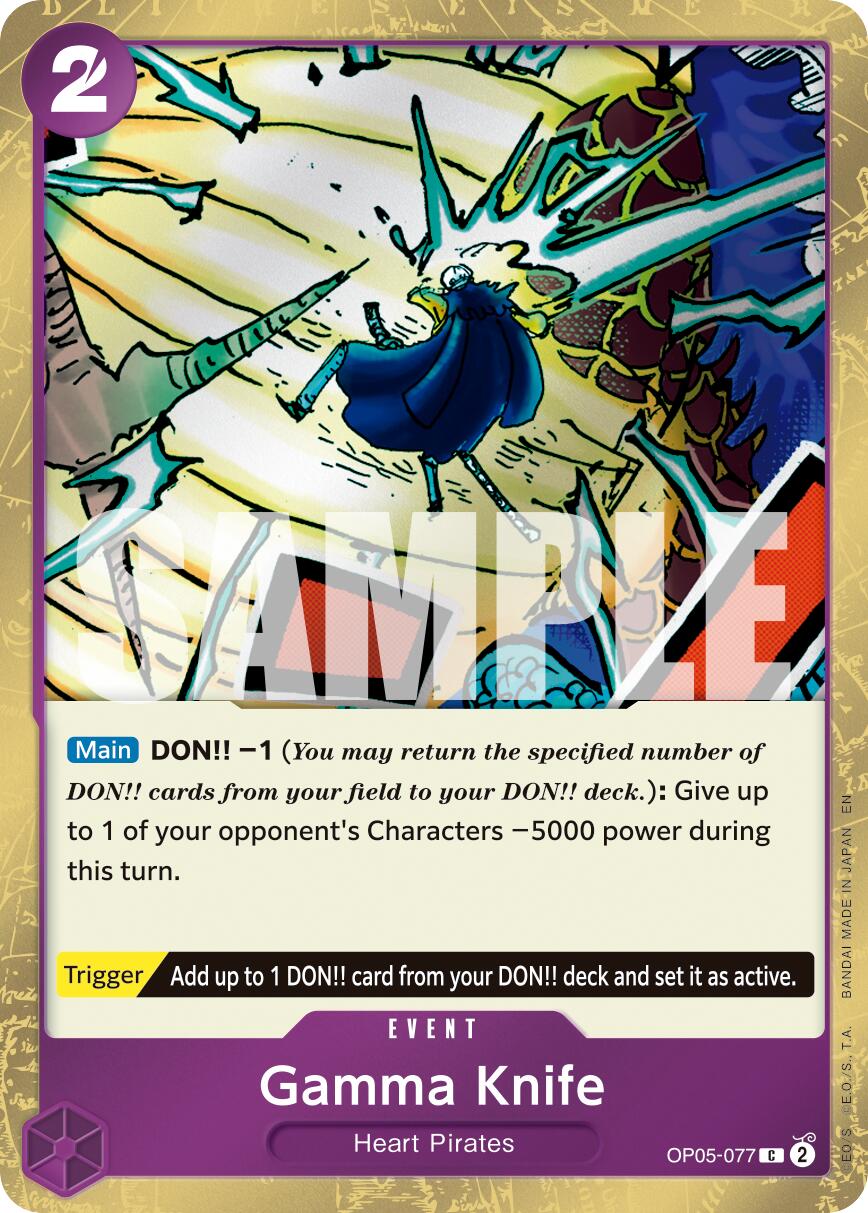 One Piece Card Game: Gamma Knife (Pirate Foil) card image