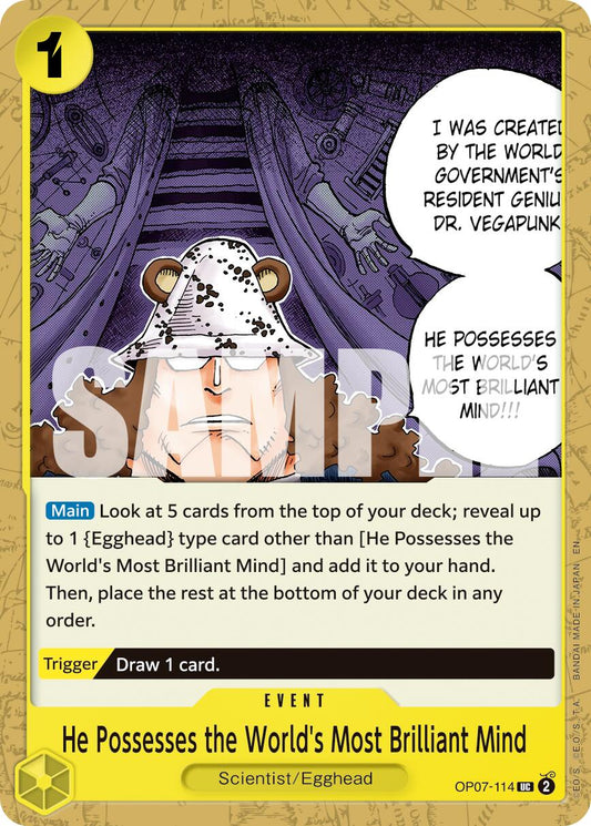 One Piece Card Game: He Possesses the World's Most Brilliant Mind (Reprint) card image