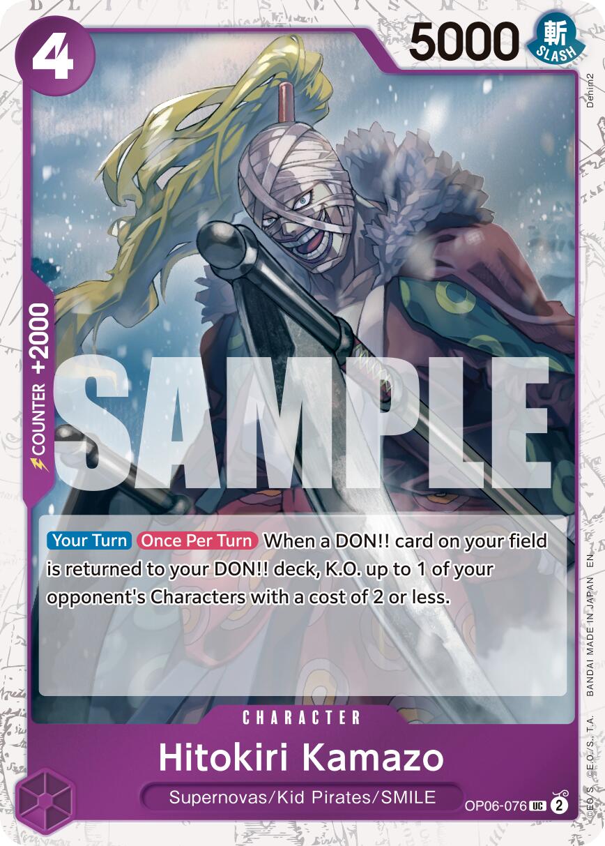 One Piece Card Game: Hitokiri Kamazo (Pirate Foil) card image