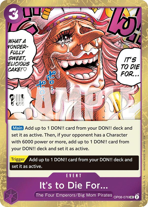 One Piece Card Game: It's to Die For (Pirate Foil) card image