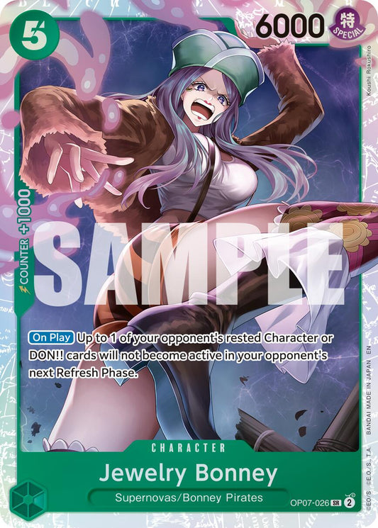 One Piece Card Game: Jewelry Bonney - OP07-026 (Reprint) card image