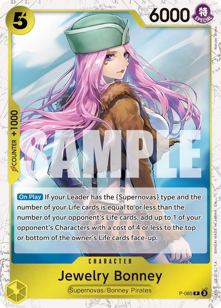 One Piece Card Game: Jewelry Bonney - P-085 (Pirate Foil) card image