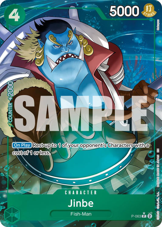 One Piece Card Game: Jinbe - P-063 (Alternate Art) card image