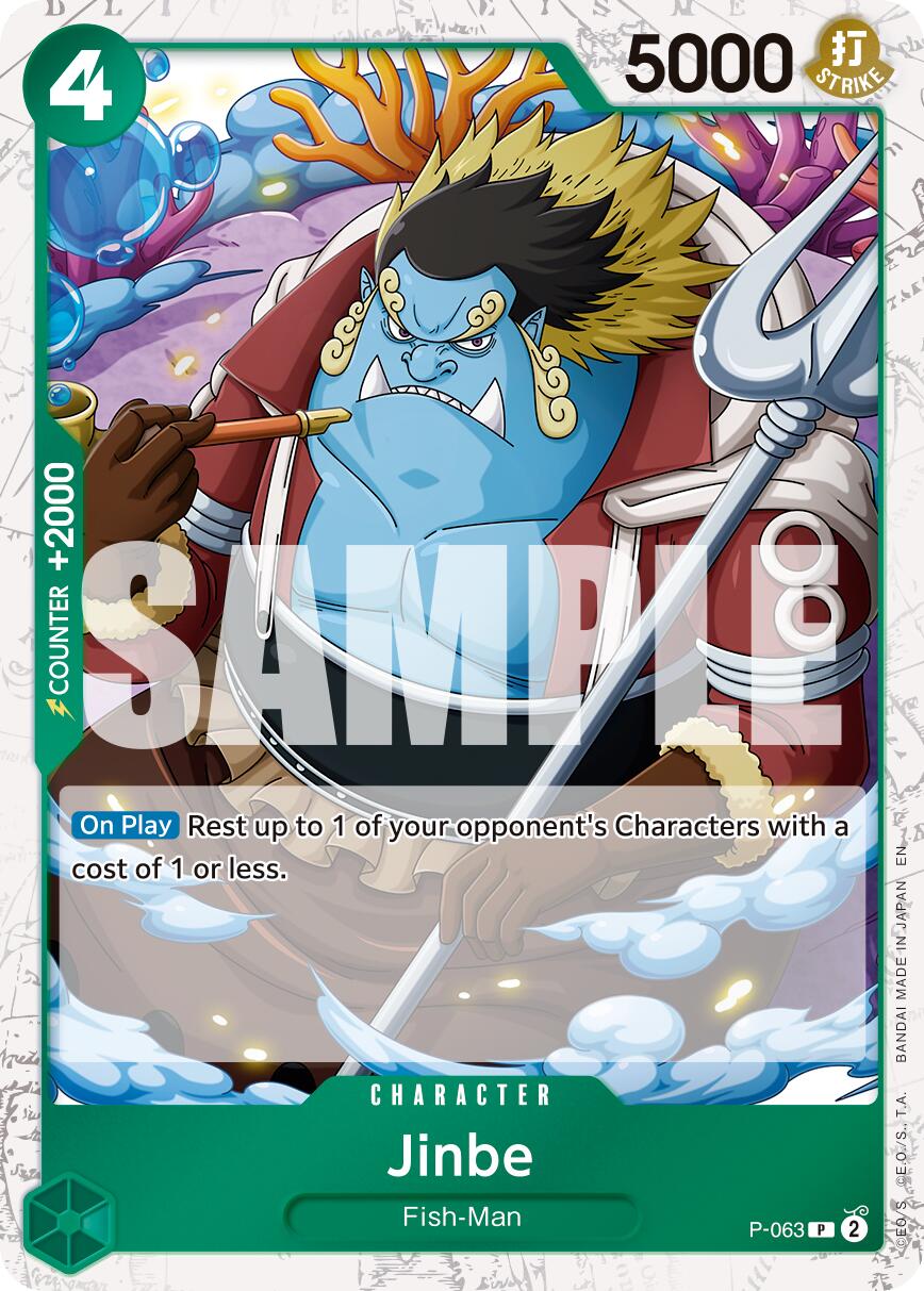 One Piece Card Game: Jinbe - P-063 (Pirate Foil) card image