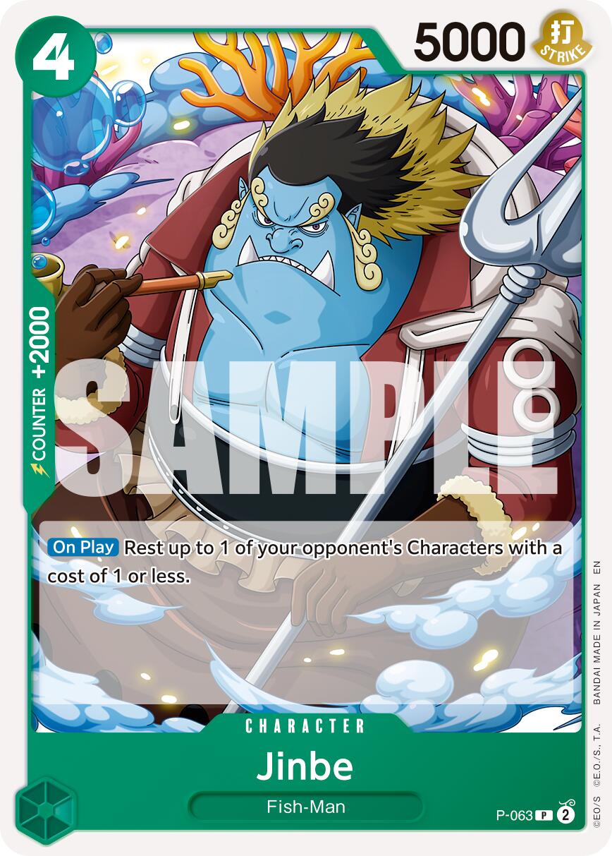 One Piece Card Game: Jinbe - P-063 (Reprint) card image