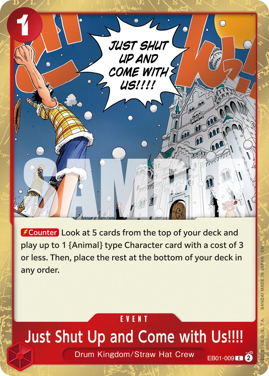 One Piece Card Game: Just Shut Up and Come with Us!!!! (Pirate Foil) card image