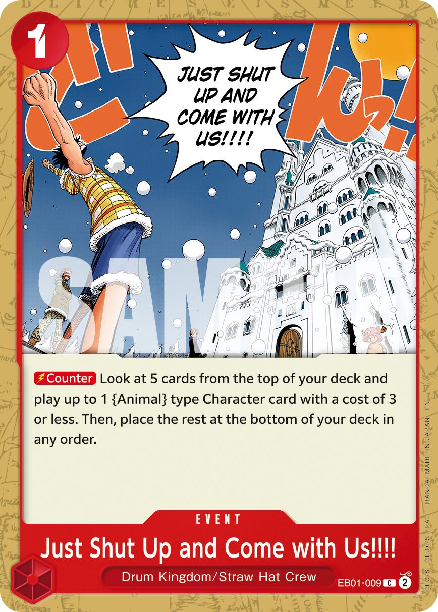 One Piece Card Game: Just Shut Up and Come with Us!!!! (Reprint) card image