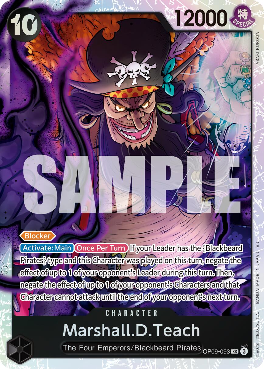 One Piece Card Game: Marshall.D.Teach - OP09-093 (Reprint) card image