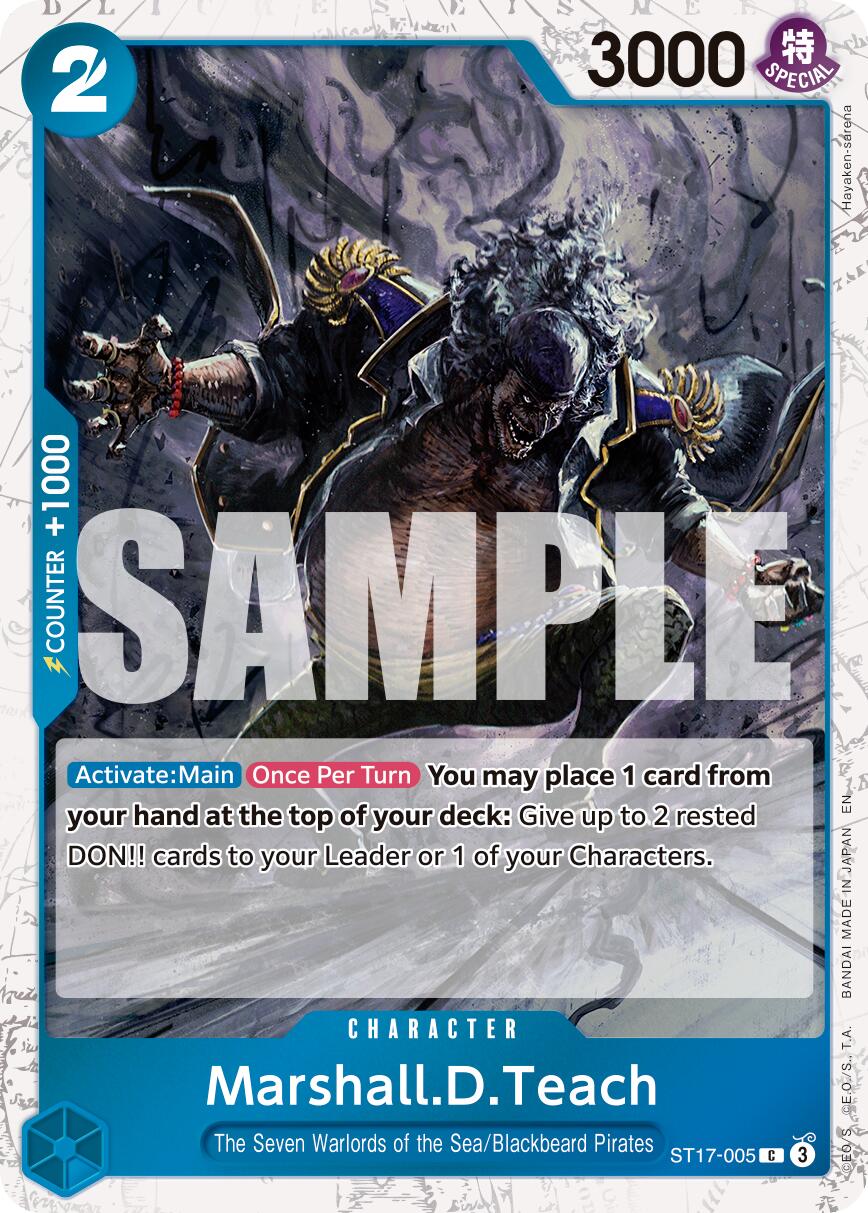 One Piece Card Game: Marshall.D.Teach - ST17-005 (Pirate Foil) card image