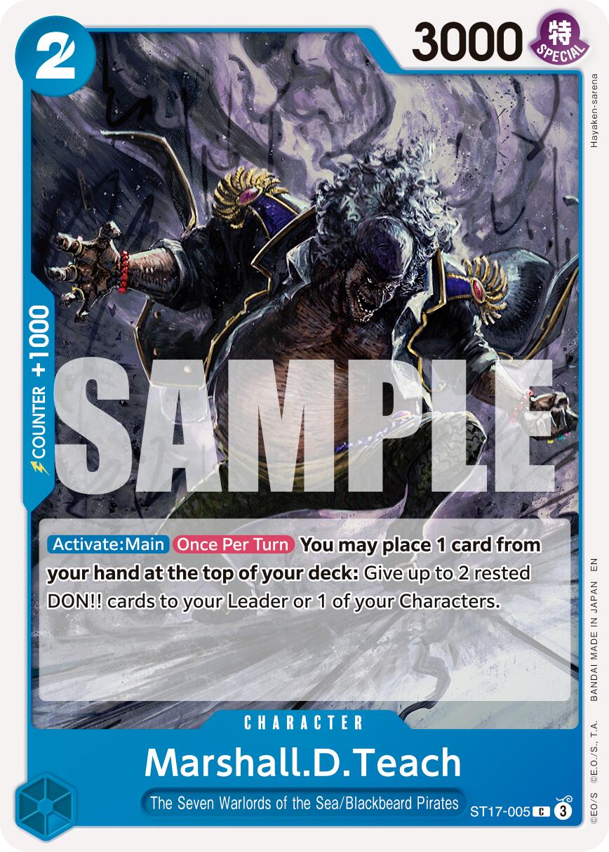 One Piece Card Game: Marshall.D.Teach - ST17-005 card image