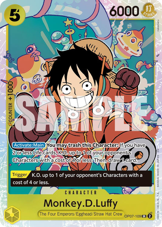 One Piece Card Game: Monkey.D.Luffy - OP07-109 (Reprint) card image