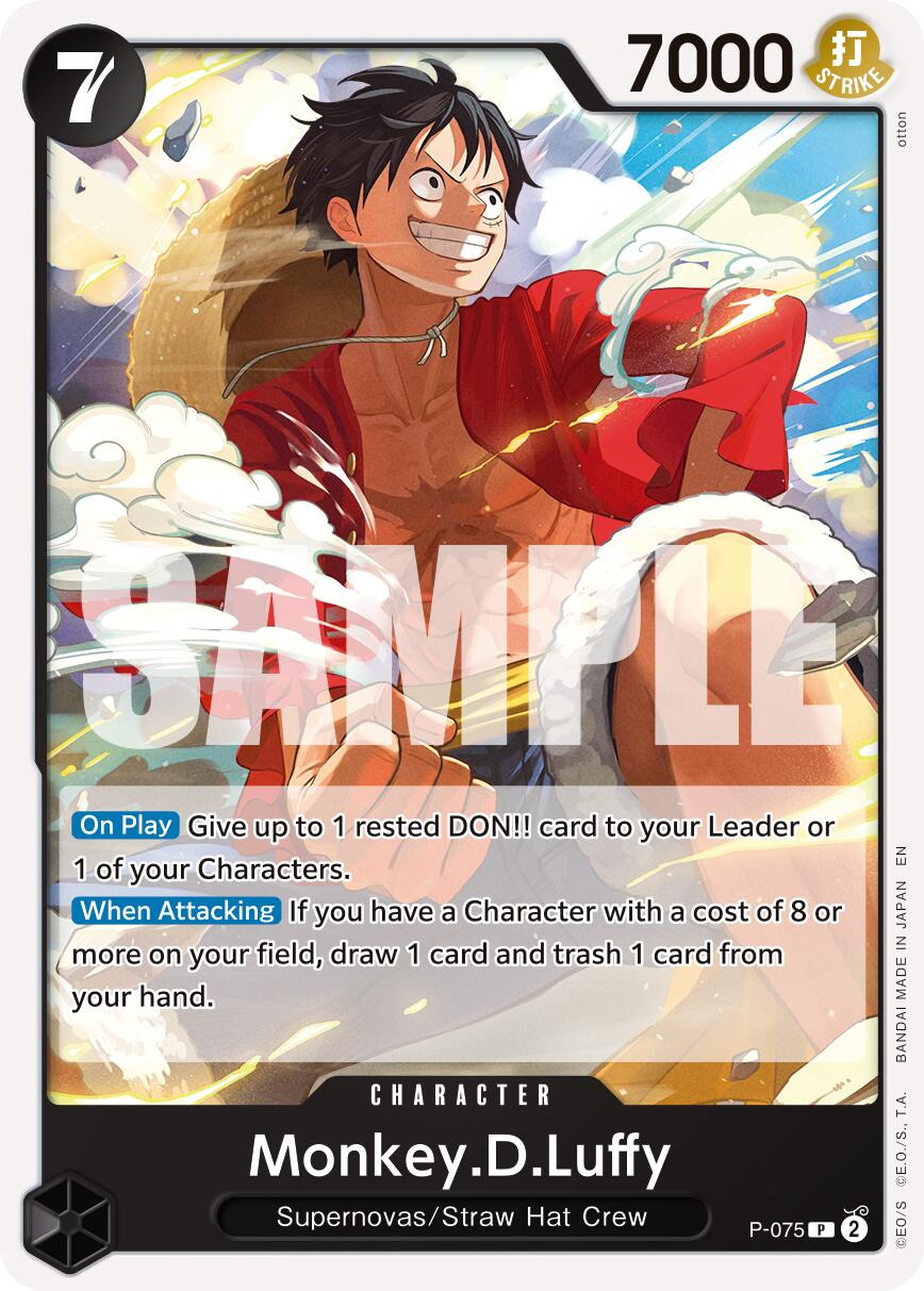 One Piece Card Game: Monkey.D.Luffy - P-075 (Reprint) card image