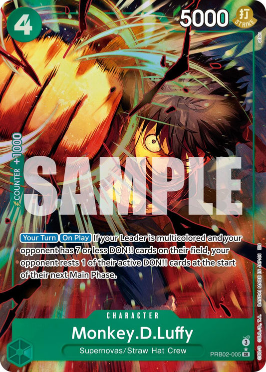 One Piece Card Game: Monkey.D.Luffy - PRB02-005 (Alternate Art) card image
