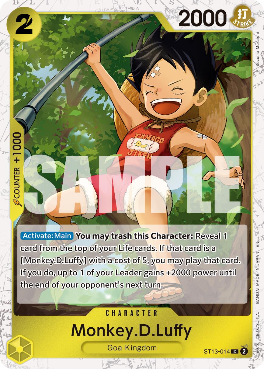 One Piece Card Game: Monkey.D.Luffy - ST13-014 (Pirate Foil) card image
