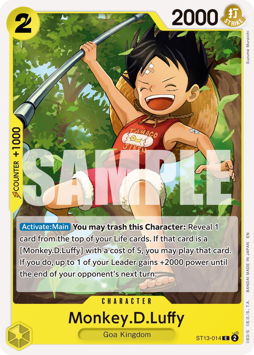 One Piece Card Game: Monkey.D.Luffy - ST13-014 (Reprint) card image