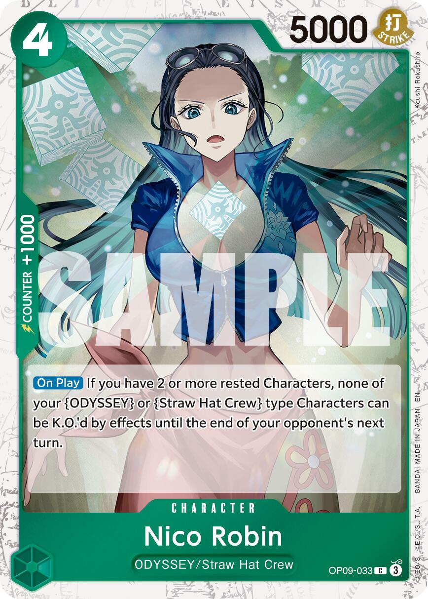 One Piece Card Game: Nico Robin - OP09-033 (Pirate Foil) card image
