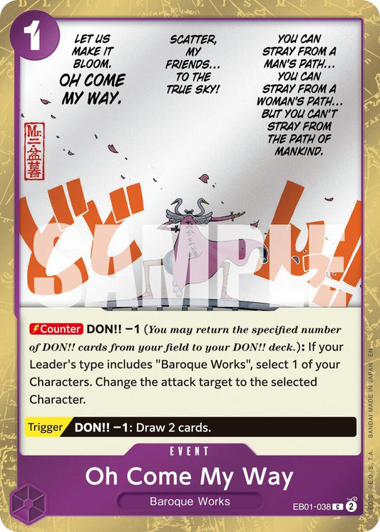 One Piece Card Game: Oh Come My Way (Pirate Foil) card image
